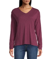 Westbound Knit Long Sleeve V-Neck Top