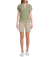 Westbound Knit Short Sleeve Polo Top