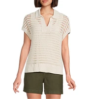 Westbound Knit Short Sleeve Polo Top