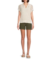 Westbound Knit Short Sleeve Polo Top