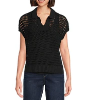 Westbound Knit Short Sleeve Polo Top