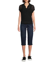 Westbound Knit Short Sleeve Polo Top