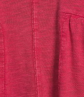 Westbound Knit V-Neck Flowy Short Sleeve Top