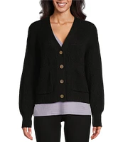 Westbound Long Sleeve Button Front Cardigan