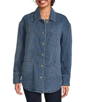 Westbound Long Sleeve Button Front Quilt Jacket