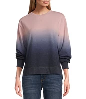 Westbound Long Sleeve Drop Shoulder Crew Neck Top