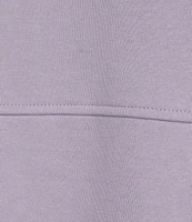 Westbound Long Sleeve Half Button Front Contrast Trim Top