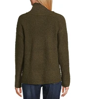 Westbound Long Sleeve Mock Neck Side Zip Sweater