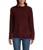 Westbound Long Sleeve Mock Neck Side Zip Sweater