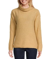 Westbound Long Sleeve Mock Neck Side Zip Sweater