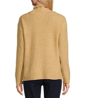 Westbound Long Sleeve Mock Neck Side Zip Sweater