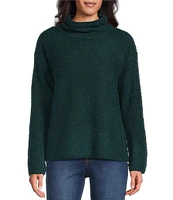 Westbound Long Sleeve Mock Neck Side Zip Sweater