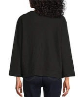 Westbound Long Sleeve V-Neck Button Side Top