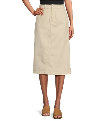 Westbound Mid Rise 5 Pocket Midi Skirt