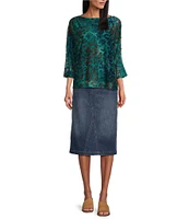 Westbound Mid Rise 5 Pocket Midi Skirt