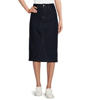 Westbound Mid Rise 5 Pocket Midi Skirt