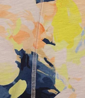 Westbound Painters Palette Short Sleeve Crew Neck Top