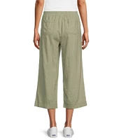 Westbound Petite Size Linen Blend Crop Pull-On Pants