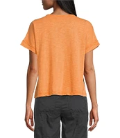 Westbound Petite Size Knit V-Neck Flowy Top