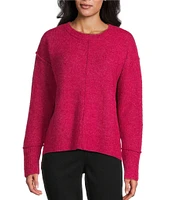 Westbound Petite Size Long Sleeve Crew Neck Sweater