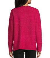 Westbound Petite Size Long Sleeve Crew Neck Sweater