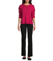 Westbound Petite Size Long Sleeve Crew Neck Sweater