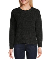 Westbound Petite Size Long Sleeve Crew Neck Sweater