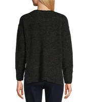 Westbound Petite Size Long Sleeve Crew Neck Sweater