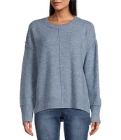 Westbound Petite Size Long Sleeve Crew Neck Sweater