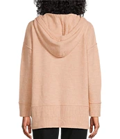 Westbound Petite Size Long Sleeve Hooded Sweater