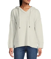 Westbound Petite Size Long Sleeve Hooded Sweater