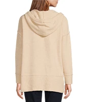 Westbound Petite Size Long Sleeve Hooded Sweater