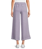 Westbound Petite Size Pull-On Cropped Drawstring Terry Pants