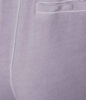 Westbound Petite Size Pull-On Cropped Drawstring Terry Pants