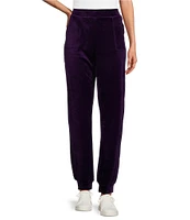 Westbound Petite Size Pull-On Velour Jogger Pants