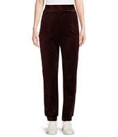 Westbound Petite Size Pull-On Velour Jogger Pants