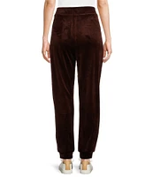 Westbound Petite Size Pull-On Velour Jogger Pants