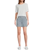 Westbound Petite Size Short Sleeve Crew Neck Top