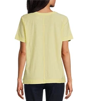 Westbound Petite Size Short Sleeve Crew Neck Top