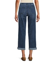 Westbound Petite Size the HIGH RISE fit Crop Pull-On Jeans