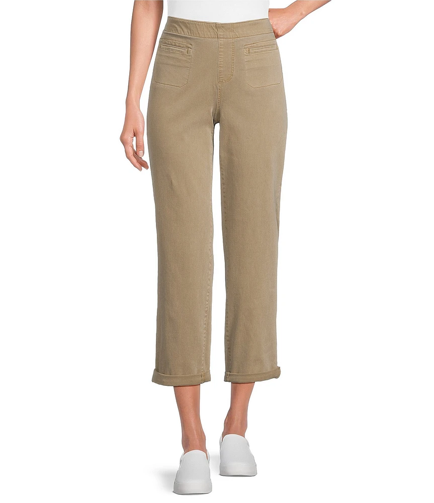 Westbound Petite Size the HIGH RISE fit Crop Pull-On Pants