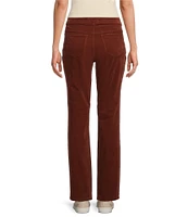 Westbound Petite Size the PARK AVE fit Corduroy Mid Rise Straight Leg Pant