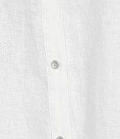 Westbound Plus Size 3/4 Roll-Tab Sleeve Point Collar Y-Neck Button Front Shirt