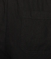 Westbound Plus Size Linen Blend Crop Pull-On Pants