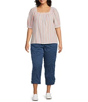 Westbound Plus Size Crop Utility Pants