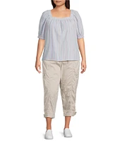Westbound Plus Size Crop Utility Pants