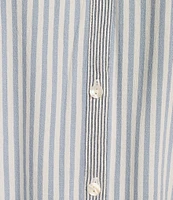 Westbound Plus Size Point Collar Button Front Long Sleeve Shirt
