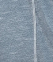 Westbound Plus Size Rolled 3/4 Sleeve Faux Henley Top