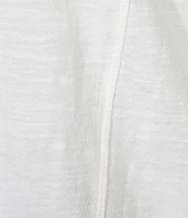 Westbound Plus Size Rolled 3/4 Sleeve Faux Henley Top