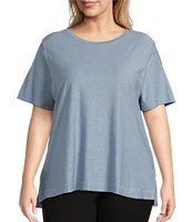 Westbound Plus Size Short Sleeve Crew Neck Top